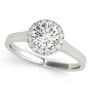 Liyana Natural Round cut Halo Diamond Ring