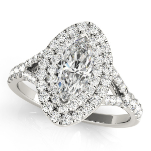 Johanna Natural Halo Diamond Ring