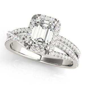 Joselyn Natural Rose Gold Halo Engagement Diamond Ring