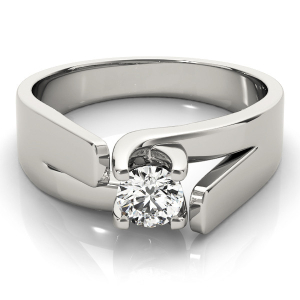 Mercy Lab-Created 4 Prong Classic Solitaire Engagement Diamond Ring