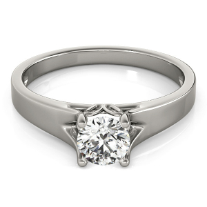 Meghan Lab-Created 4 Prong Classic Solitaire Engagement Diamond Ring