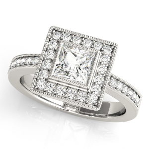 Lesly Natural Halo Diamond Ring