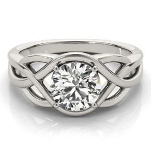 Mariella Natural Round cut 4 Prong  Solitaire Diamond Ring