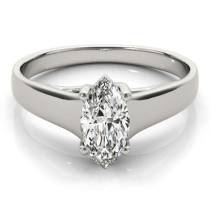 Nikkie Natural 4 Prong Diamond Solitaire Ring