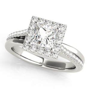 Lucie Natural Halo Diamond Ring