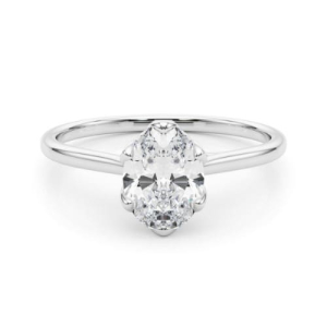 Naydi Natural 6 Prong Diamond Solitaire Ring