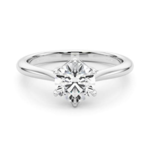 Mayte Lab-Created Diamond 6 Prong Classic Solitaire Engagement Ring