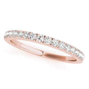 Renae Lab-Created Rose Gold Prong Three Quarter Eternity Diamond Ring
