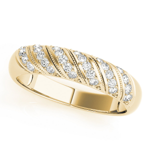 Anslee Lab-Created Yellow Gold Pave-Set  Diamond Ring