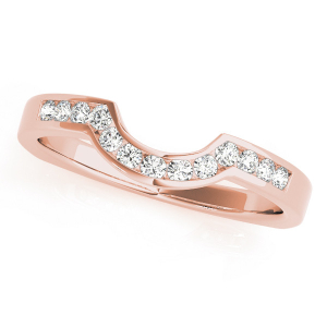 Shaelynn Lab-Created Rose Gold Channel-Set  Diamond Ring