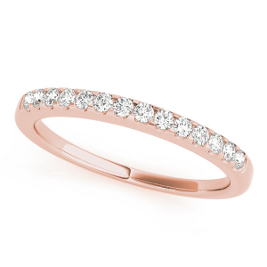 Ameya Natural Rose Gold Prong Three Quarter Eternity Diamond Ring