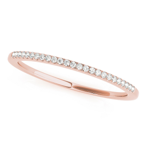 Swayzie Lab-Created Rose Gold Prong Three Quarter Eternity Diamond Ring