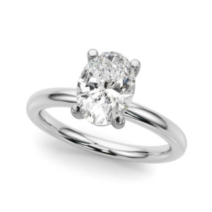 Odella Natural 4 Prong Solitaire Diamond Ring