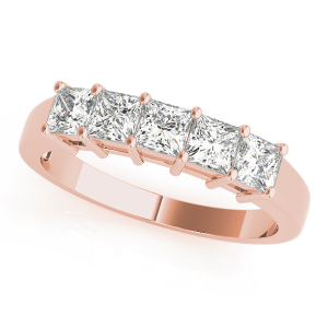 Shalia Lab-Created Rose Gold Prong-Set  Diamond Ring