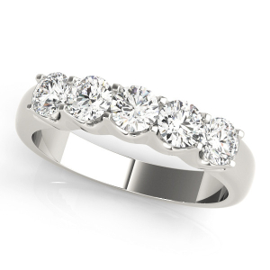 Blanca 1.00 Carat Lab-Created Round cut Prong 5 Stone Diamond Ring