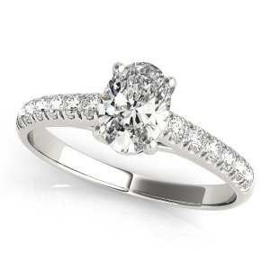 Lyrica Natural Halo Diamond Engagement Ring