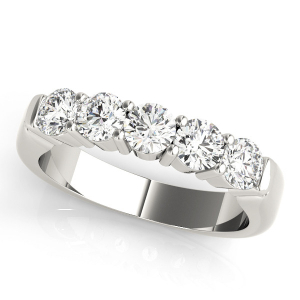 Annika 1.00 Carat Lab-Created Round cut Prong 5 Stone Diamond Ring