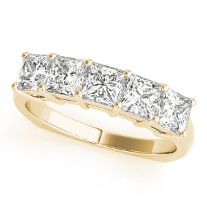 Sherly Lab-Created Yellow Gold Prong-Set  Diamond Ring