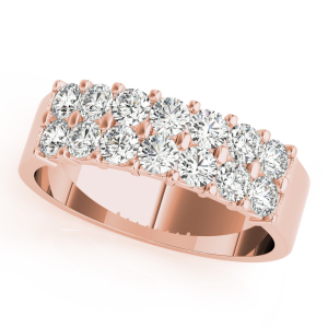 Lyndy Lab-Created Rose Gold Pave-Set  Diamond Ring