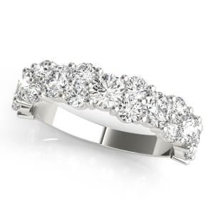 Dakotah 2.20 Carat Lab-Created Round cut Prong Three Quarter Eternity Diamond Ring