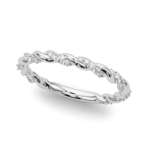 Caca Lab-Created Diamond Round cut Women's Wedding Ring