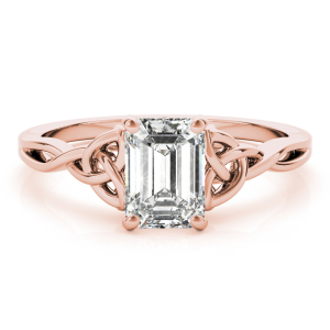 Mariana Lab-Created Diamond Rose Gold 4 Prong Classic Solitaire Engagement Ring