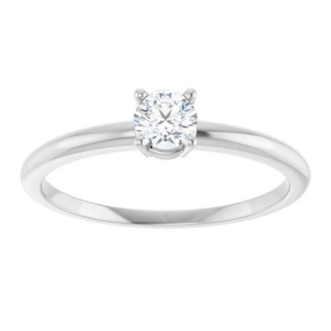 Marcy Lab-Created Diamond 4 Prong Classic Solitaire Engagement Ring