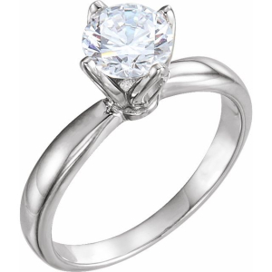 Maddy Natural Rose Gold 4 Prong Solitaire Diamond Ring