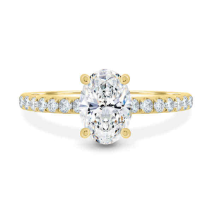 Ariena Lab-Created Halo Diamond Ring
