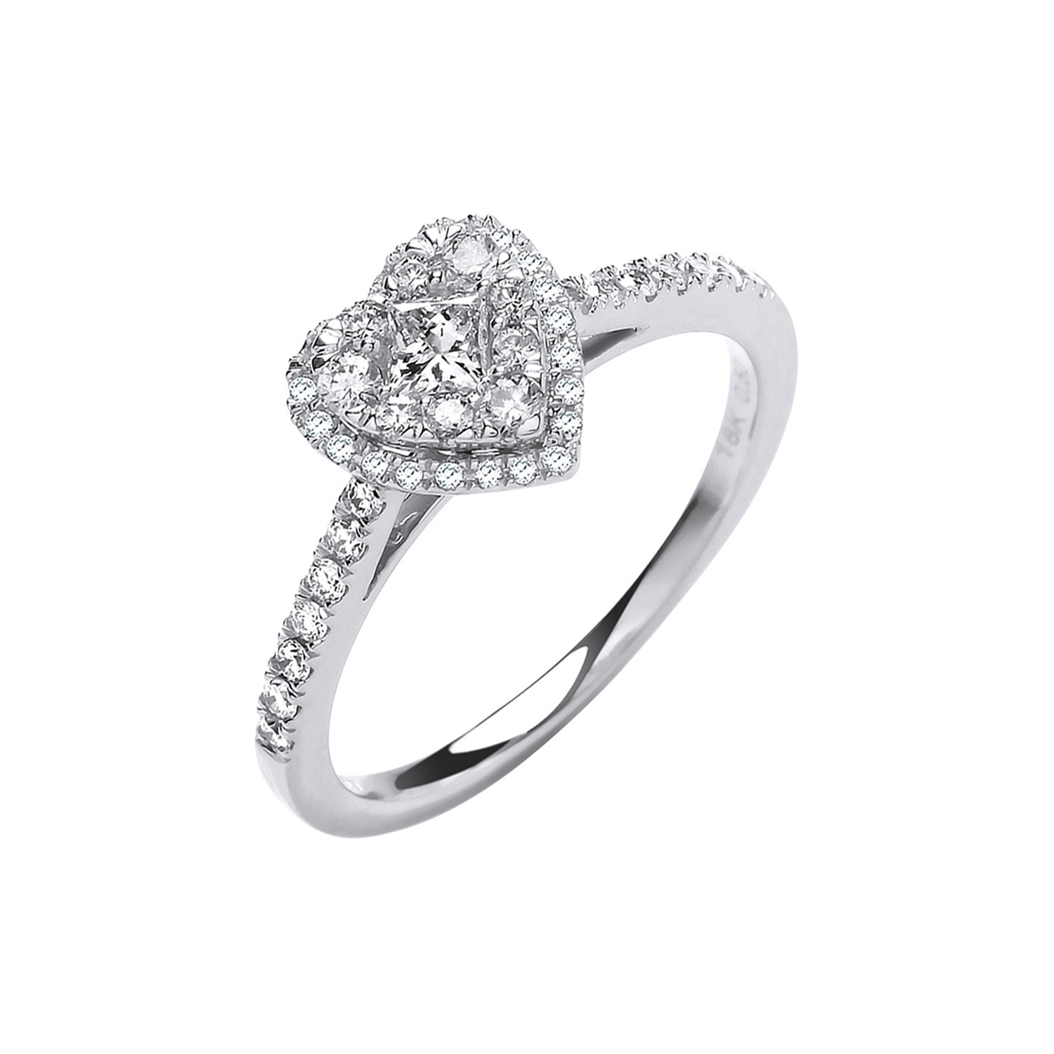 Eila 0.63 Carat Lab Grown Prong Cluster Diamond Ring