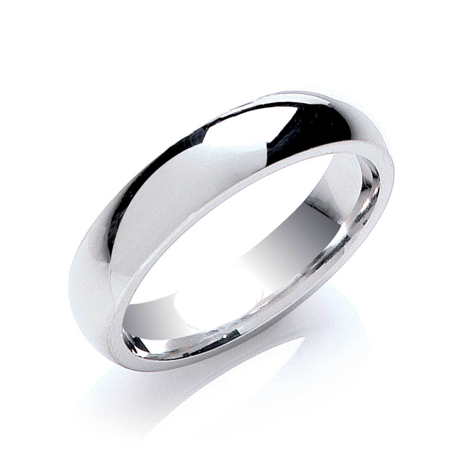 Arthur White Gold Plain for Men Wedding Ring