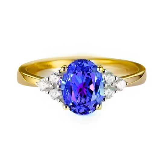 Yuliana Tanzanite Yellow Gold 