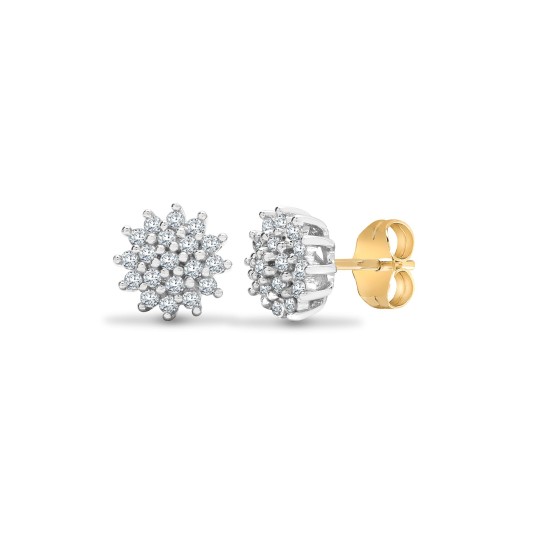 Florida Lab Grown Claw Set Diamond Earrings