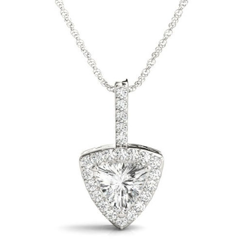 Theora 0.42 - 2.35 Carat Natural Diamond 3 Prong Necklace