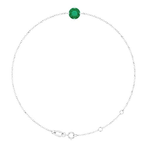 Rosalynd 0.80 Carat Emerald Claw Set Gemstone Bracelet