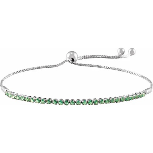 Raivyn 1.12 Carat Emerald 4 Prong Gemstone Bracelet