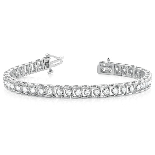 Perrie Lab Grown 4 Prong Diamond Tennis Bracelet