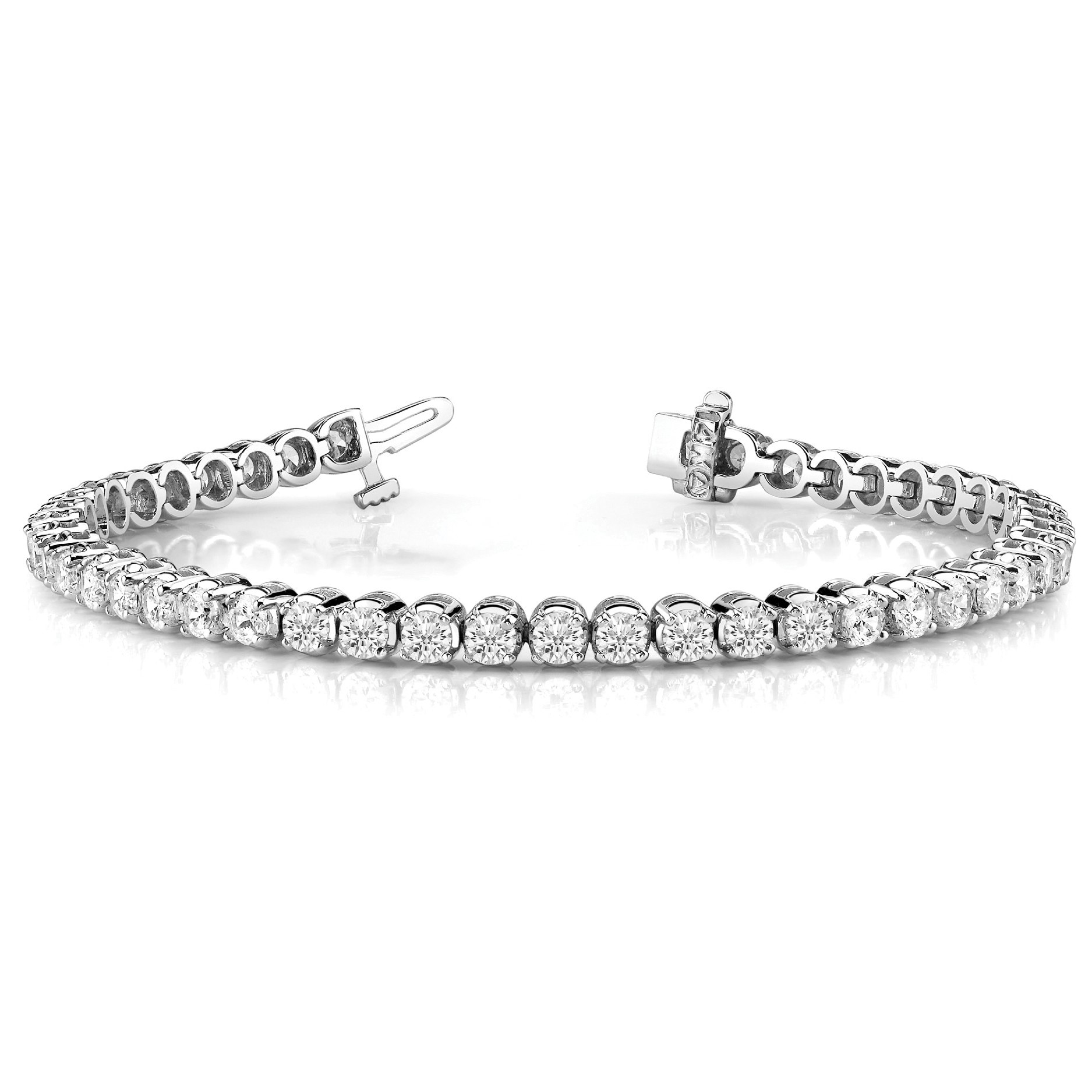 Rielle Natural 4 Prong Diamond Tennis Bracelet