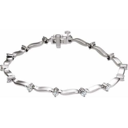 Ramona 1.00 Carat Natural 2 Prong Diamond Tennis Bracelet