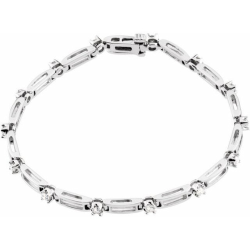 Ruthie 1.00 Carat Natural 4 Prong Diamond Tennis Bracelet