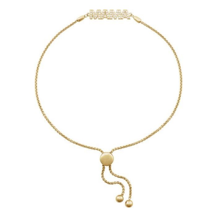 Tamaira Natural Diamond Yellow Gold Friendship Bracelet