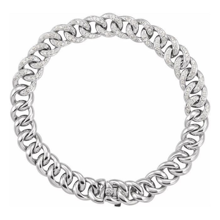 Sarrota 0.75 Carat Natural Diamond Prong Set Chain Bracelet