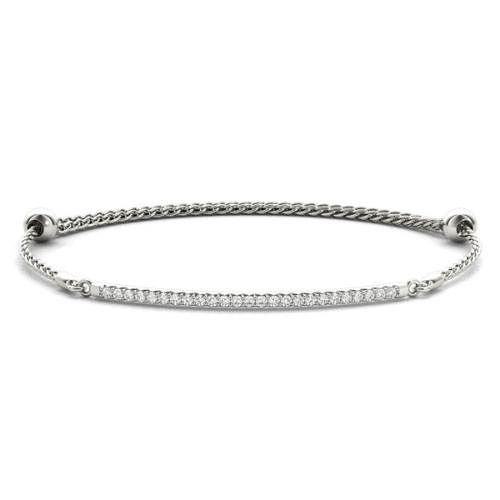 Syuzanaa 0.25 Carat Natural Diamond 4 Prong Friendship Bracelet