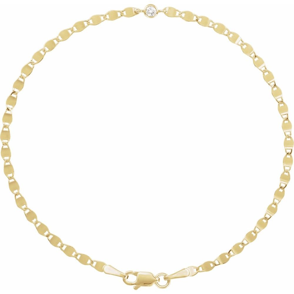Seallie 0.06 Carat Natural Diamond Chain Bracelet