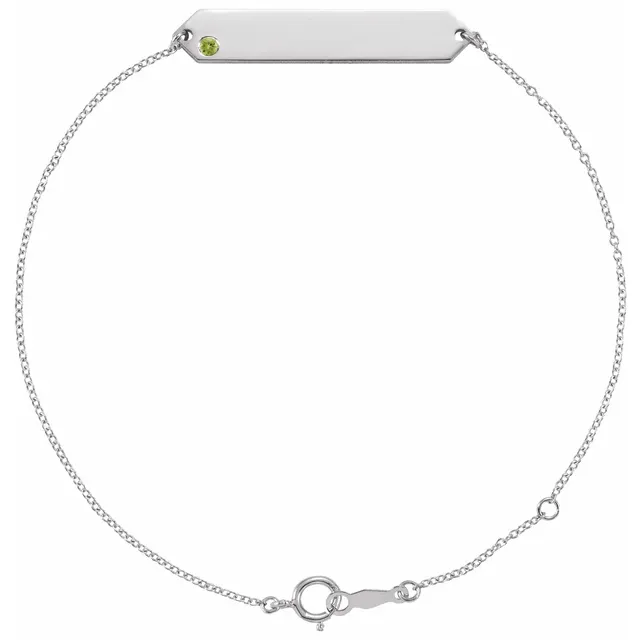Pymma Peridot Flush Setting  Bracelet