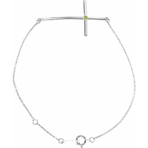 Purlie Peridot 4 Prong  Bracelet