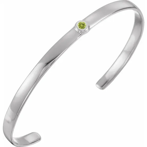 Rozana 0.12 Carat Peridot Bezel Set  Bracelet