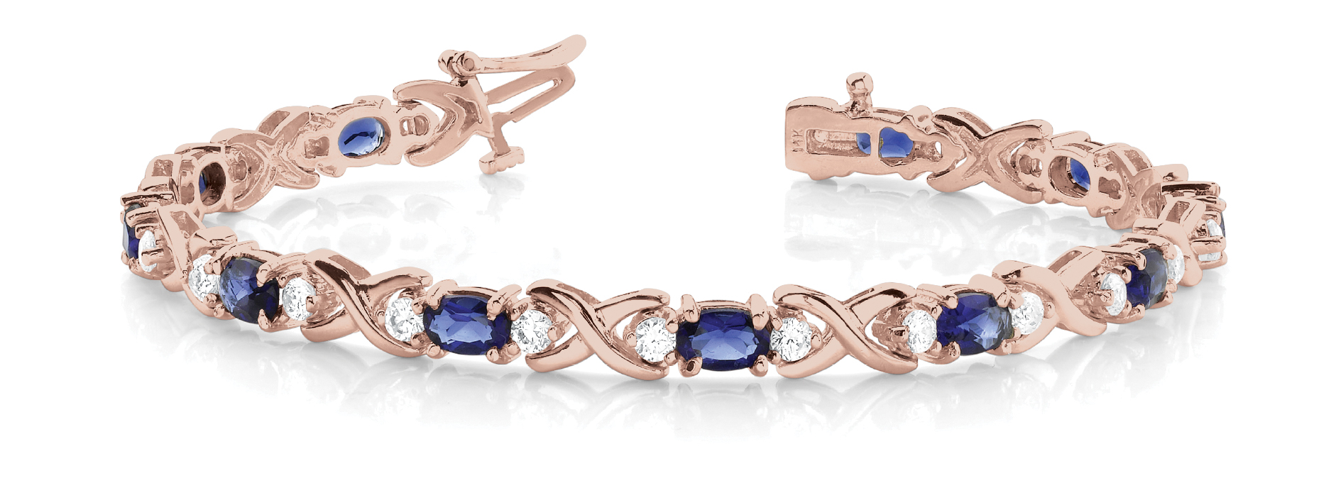 Theophilia Blue Sapphire Rose Gold 