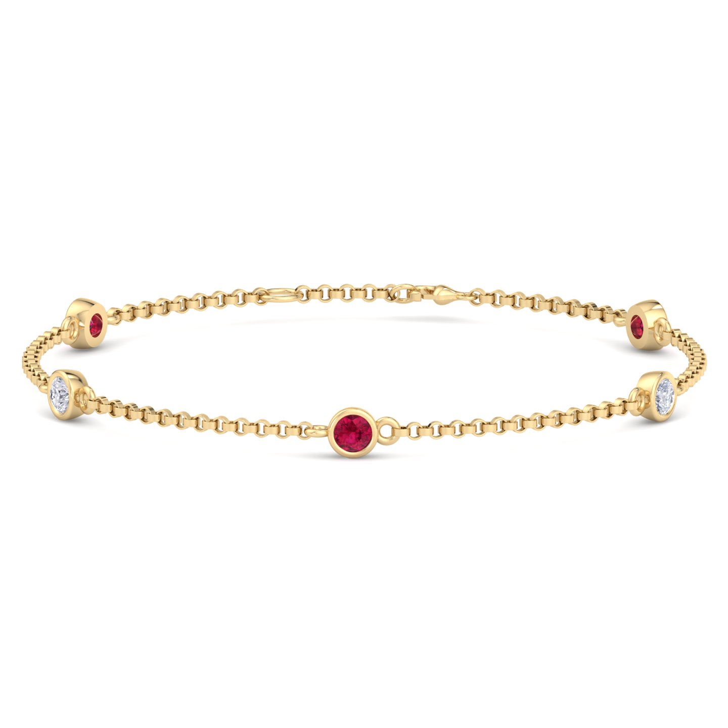 Ronisha Natural Ruby Yellow Gold 