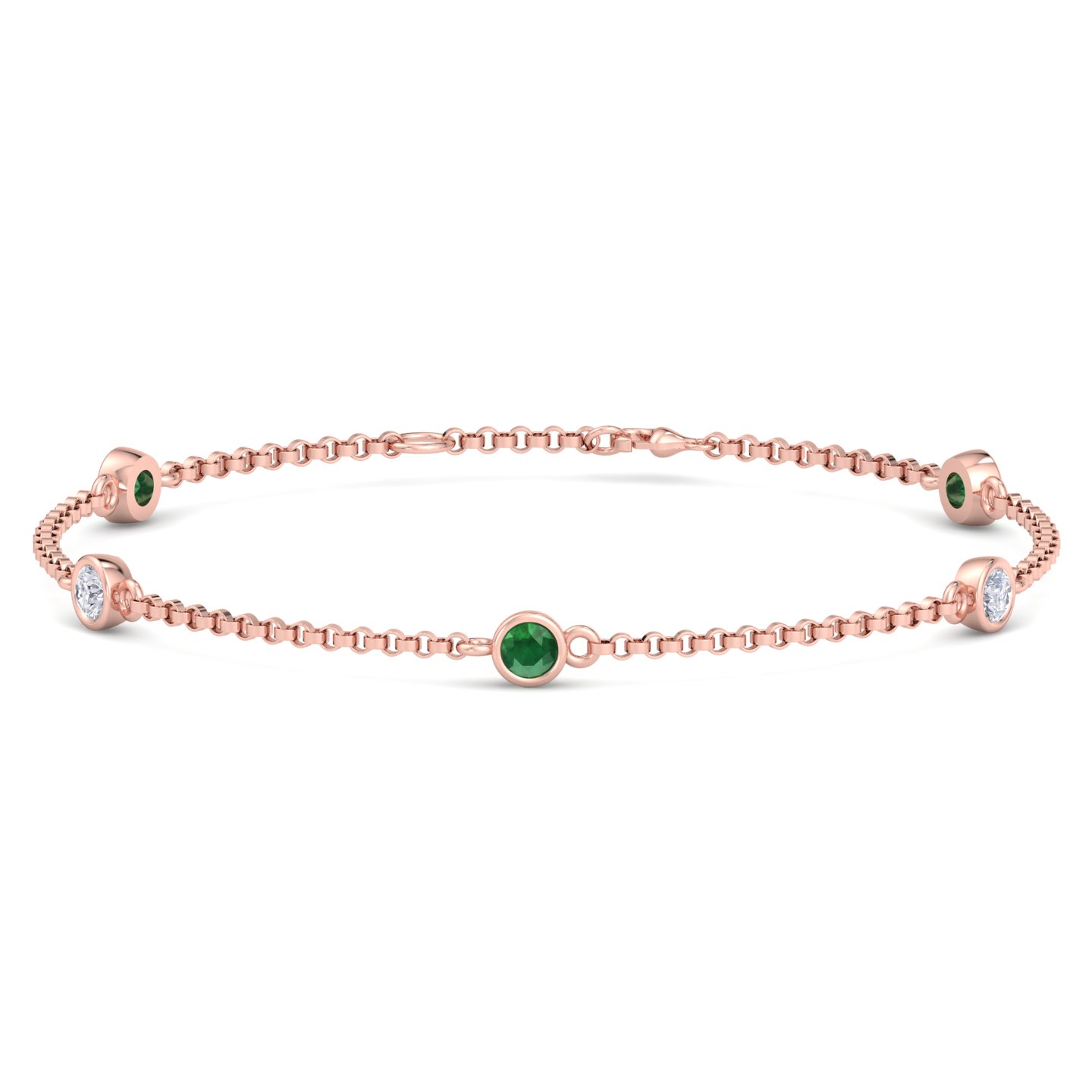 Rexy Emerald Rose Gold 